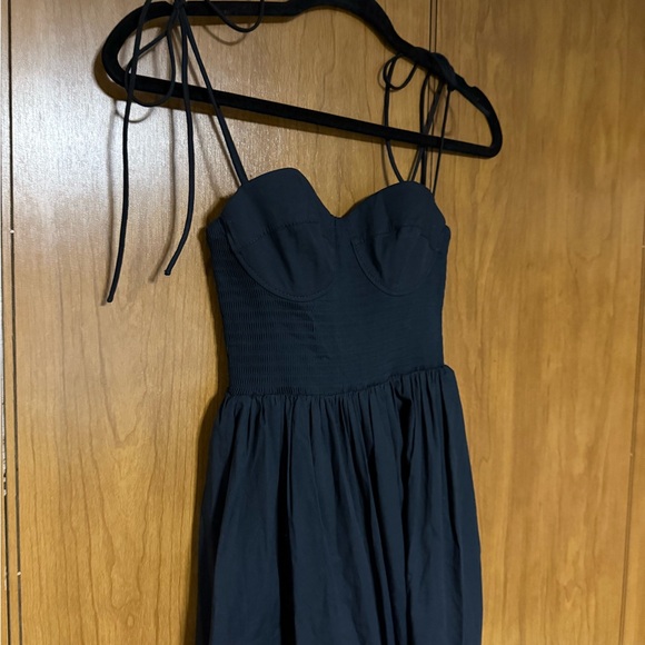 Staud Landry Shoulder-Tie Smocked Maxi Dress - Picture 4 of 6